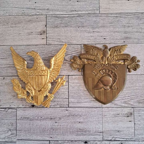 Source Unknown | Other | Vintage Large West Point Academy Badge Eagle ...